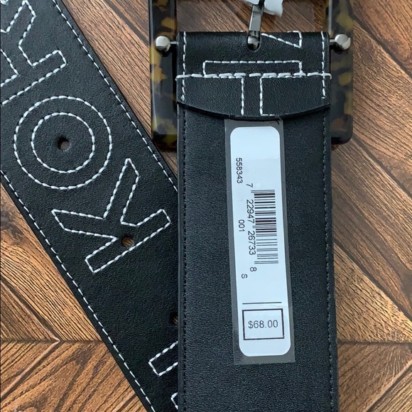 MICHAEL KORS Logo Stitched Leather Belt - Picture 5 of 5